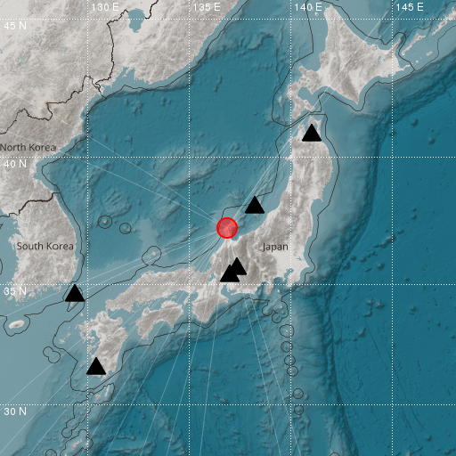 Epicenter map