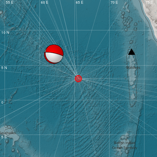 Epicenter map