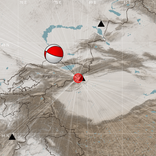 Epicenter map