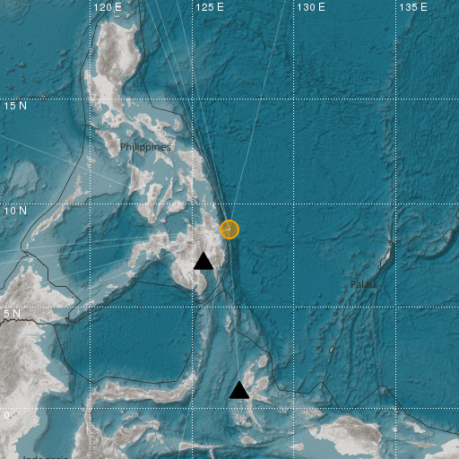 Epicenter map
