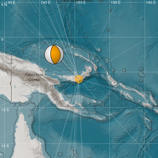 Epicenter map
