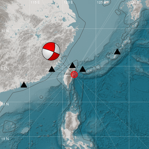 Epicenter map