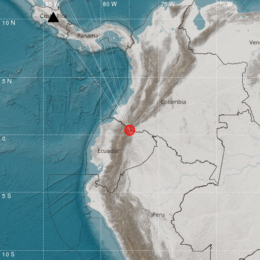 Epicenter map
