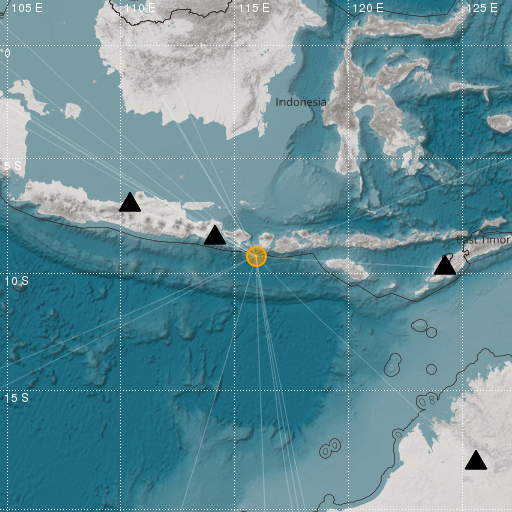 Epicenter map