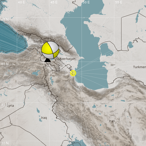 Epicenter map
