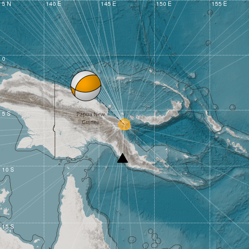 Epicenter map