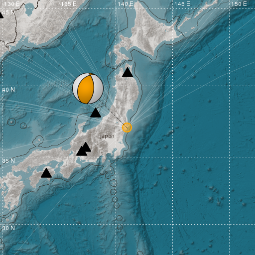 Epicenter map