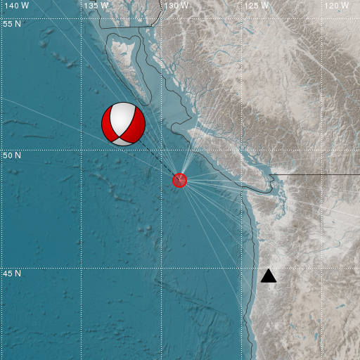 Epicenter map