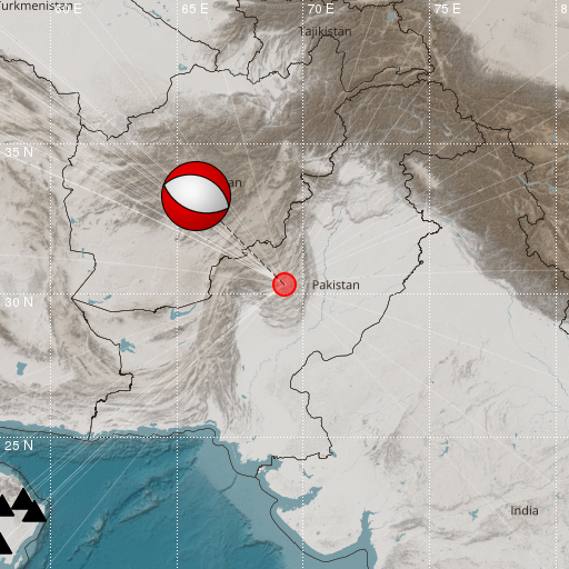 Epicenter map