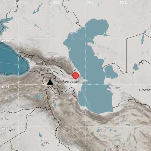 Epicenter map