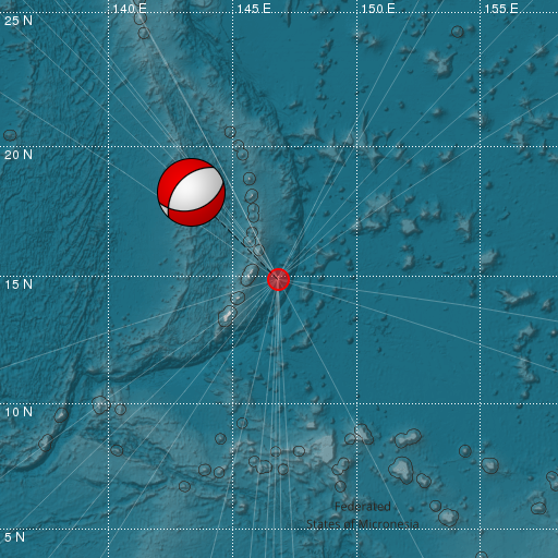 Epicenter map