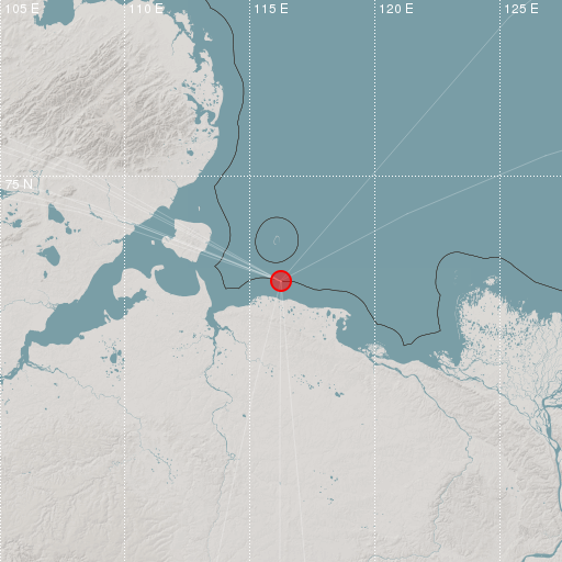 Epicenter map