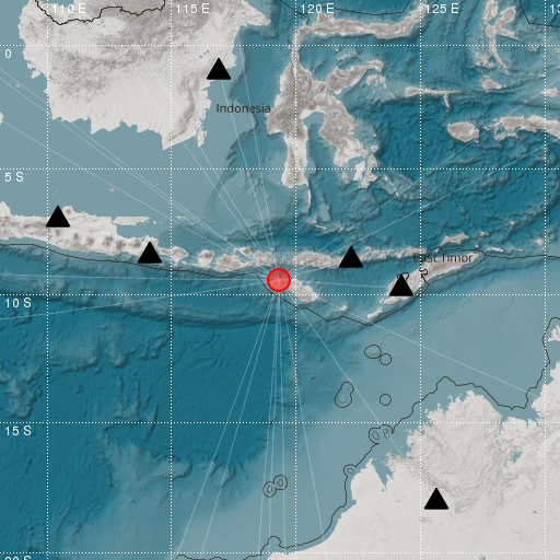 Epicenter map