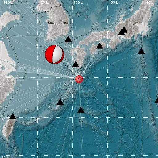 Epicenter map