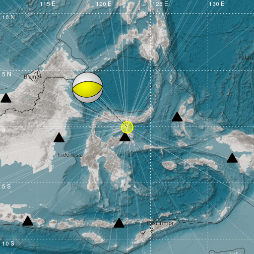 Epicenter map