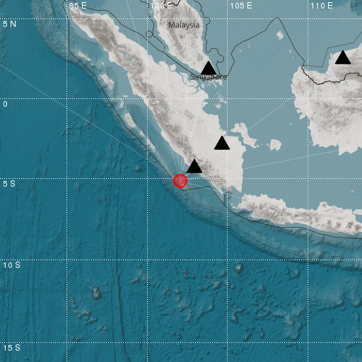 Epicenter map