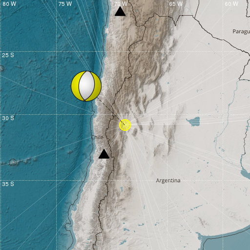 Epicenter map