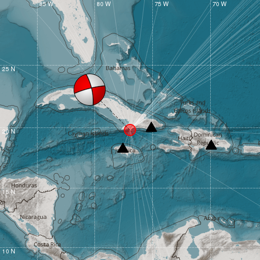 Epicenter map