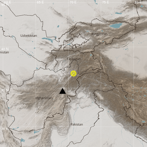 Epicenter map