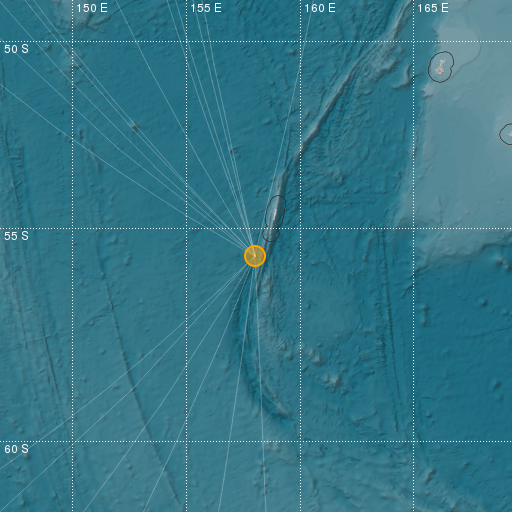 Epicenter map