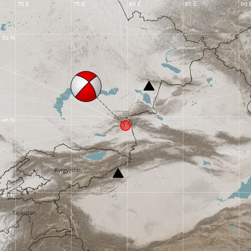 Epicenter map