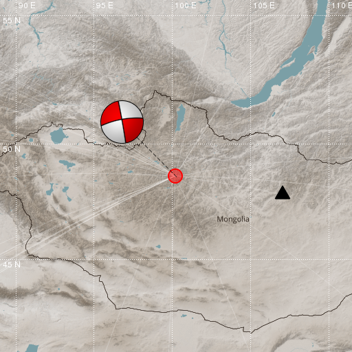 Epicenter map
