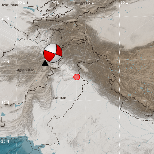 Epicenter map