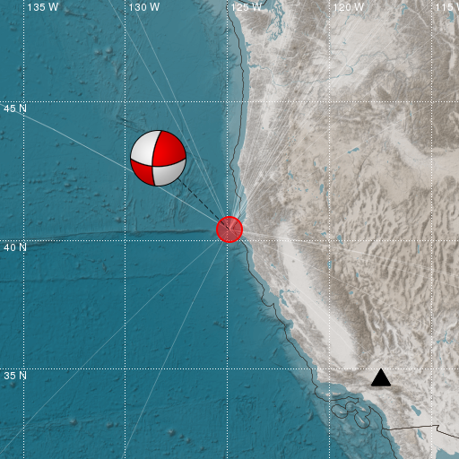 Epicenter map