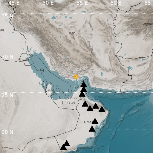 Epicenter map