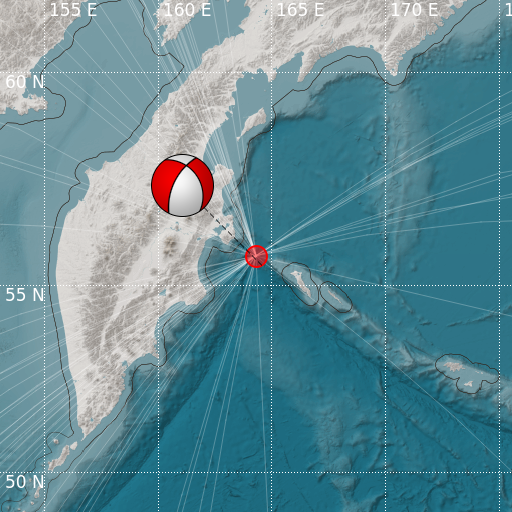 Epicenter map