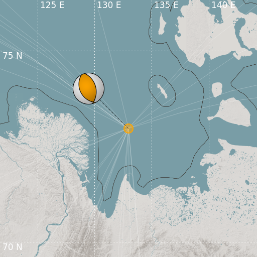 Epicenter map