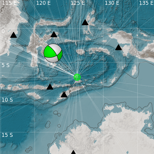 Epicenter map