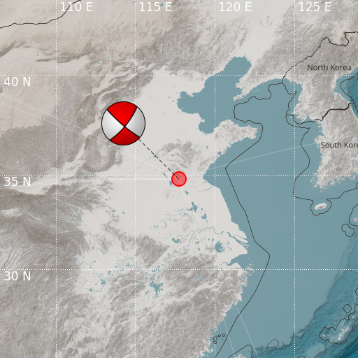 Epicenter map